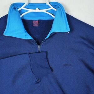 Patagonia Capilene Pullover Jacket‎ Women's Large Blue Quarter Zip Made USA VTG